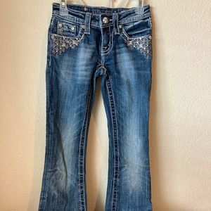 Miss Me Girls Boot Cut Size 8 Jeans